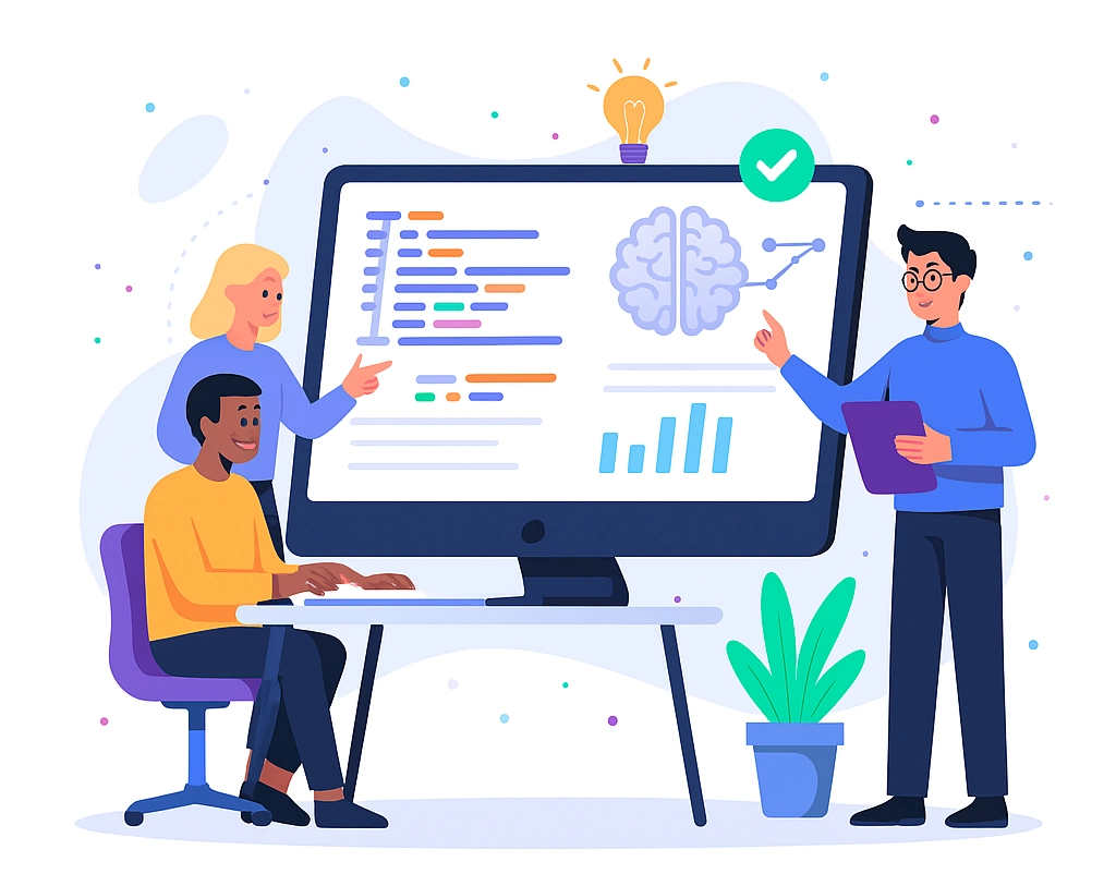 Équipe de LogIAsoft - Développement logiciel sur mesure et solutions IA